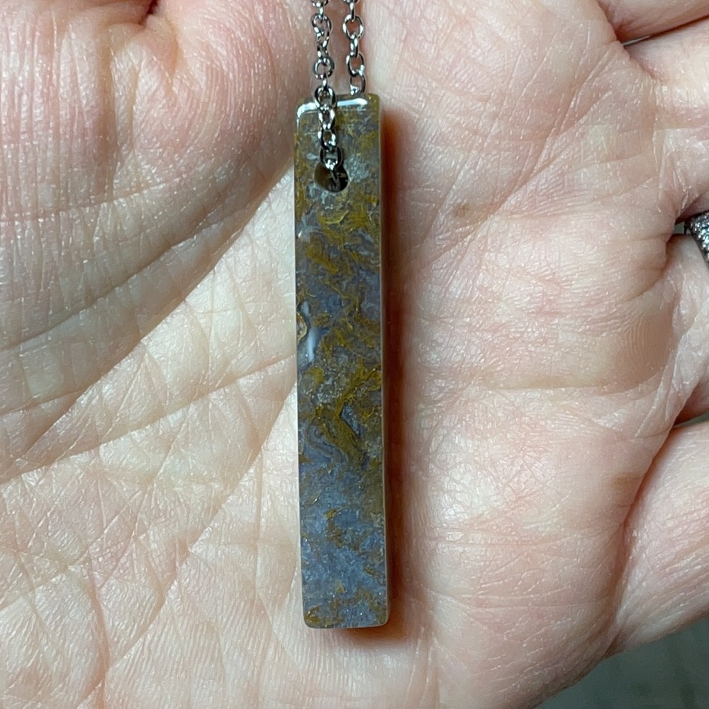 India Agate Necklace Crystal Healing Love Wealth - Picture 10 of 10